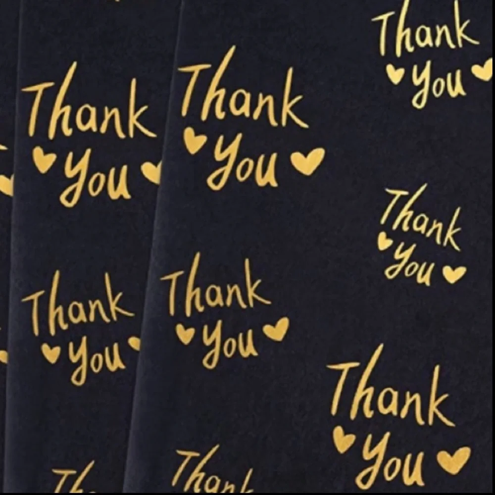 25 Thank You Tissue Paper Sheets, 20x14 PRICE IS FIRM - Picture 2 of 3